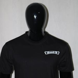 Camiseta negra de peso pesado, 300 GSM, estilo urbano, 100% algodón, estampada con serigrafía, talla americana, estampado completo, URBAN PRODUCTIONS - Product Image 2