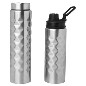 Vistaar 2024 New Arrival Kitchenware Double Wall Custom Logo Flask Water Bottle Stainless Steel Water Bottle Gym Water Bottle
