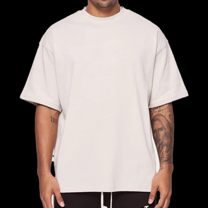 Camiseta de Cuello Redondo con Logotipo Personalizado, Impresión en Serigrafía, Blanca, Corte Regular, 100% Algodón Grueso, Secado Rápido, Alta Calidad para Hombre - Product Image 2