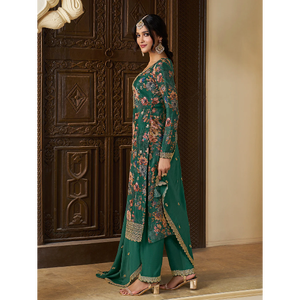 Ensemble de costumes pour femmes de designer avec travail de codage de séquence de broderie - Product Image 1