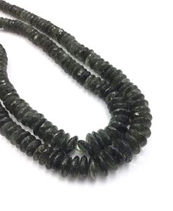 Cuentas facetadas de rutilo verde natural para la fabricación de joyería fina. - Product Image 1