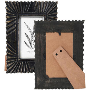 Marco de Fotos de Madera con Acabado Antiguo, Decoración Tradicional Hecha a Mano para el Hogar y la Oficina - Product Image 5