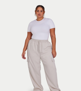 Pantalon de survêtement pour femme grande taille, jogging, pantalon de sport décontracté à taille élastique, ample, en molleton, pour fitness et gym - Product Image 2