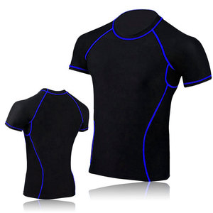 Mens Rash Guard Quick Dry Stretch Fabric Gym Training Sportswear Shirt - Product Image 6