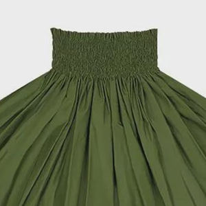 Falda Luau de Estilo Vibrante Hecha a Mano con Bordado Floral Otoñal, Cómoda, con Cintura Elástica, Estilo Isleño - Product Image 2