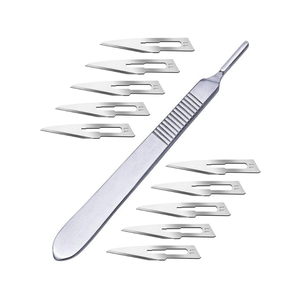 Lames de scalpel chirurgical pliables en acier inoxydable, personnalisables avec logo, pour usage médical professionnel, durables et sûres, vente en gros - Product Image 1