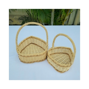 ตะกร้าหวายรูปหัวใจทำมือสำหรับตกแต่ง - Product Image 2