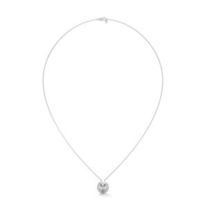 Collar con Colgante de Plata de Ley con Diamante Cultivado en Laboratorio como Centro de Atención, Joyería Fina para Mujer, Colección de Regalos Elegantes - Product Image 3