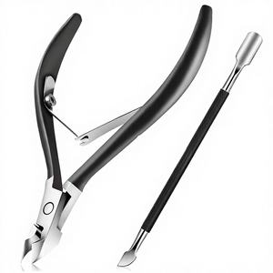 Professional Ergonomic Cuticle Trimmer Cuticle Pusher Nail Cuticle Remover Nipper Stainless Steel Wide Jaw Opening Sharp Blades - Product Image 1