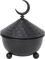 Ensemble de 2 plateaux décoratifs en laiton martelé doré en forme de dôme, artisanat métallique bohème pour le Ramadan