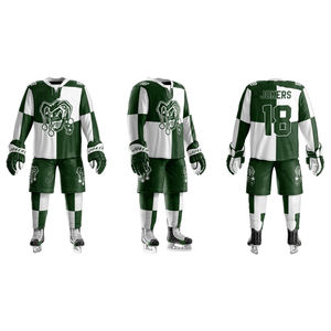 Ensemble de maillot et short de hockey sur glace sublimé sur mesure, dernier design, pour adultes, service OEM disponible - Product Image 6