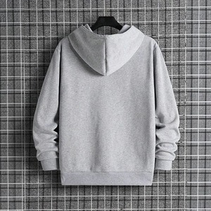 Sudadera con Capucha Gris para Hombre, Corte Regular, Algodón French Terry, Estilo Casual para Otoño, con Bolsillo, Manga Regular 2027 - Product Image 2