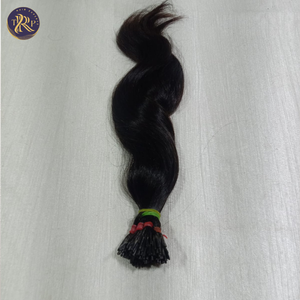 100% Natural ondulado 12 \ "Negro virgen indio templo extensiones de cabello trenzado de alta calidad - Product Image 4