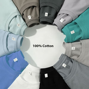 T-shirt décontracté pour homme en coton 100% 240 g/m², coupe classique, devant vierge, imprimé en sérigraphie, respirant, écologique, pour usage quotidien, OEM - Product Image 1