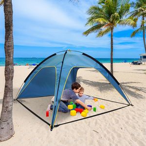 Tenda Parasole Portatile UPF50+ Grande per Esterni, Impermeabile e Antivento per 4-6 Persone, Gazebo da Spiaggia con Borsa per il Trasporto - Product Image 1