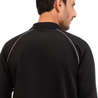 Blouson Bomber Noir Zippé Homme Streetwear Hiver Léger Col Mandarin Imperméable Séchage Rapide Entraînement Vente en Gros