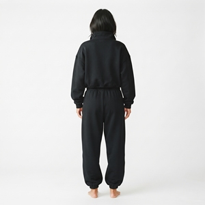<b>Women's</b> Custom Zip Up Jogger Tracksuit Two <b>Piece</b> Long Sleeve Sports <b>Outfit</b> - Product Image 4