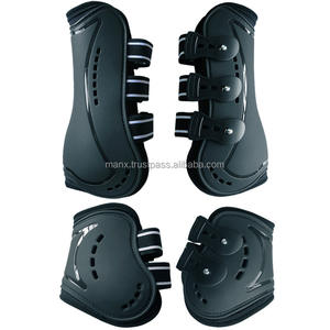 รองเท้าบูตยางเทียมมีรูระบายอากาศทำจาก PU แบบแข็งด้านในเป็นยางเทียมเพื่อป้องกันขาของม้าสินค้าใหม่สำหรับขี่ม้า - Product Image 5