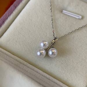 Exquisito Collar de Plata de Ley S925 de M Home con Colgante de Perla de Agua Dulce Natural de 4.5-5mm, Collares con Luz Intensa - Product Image 4