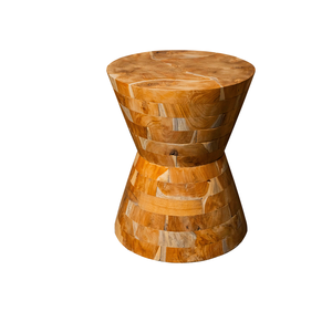 ARTERRA Luxury Handcrafted Durable Teak Root Hourglass Coffee Table-Rustic Natural Grain <b>Pattern</b> Living Room Furniture - Product Image 1