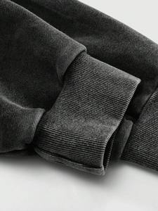 Mens oversized <b>hoodie</b> drop shoulder casual streetwear gym wear heavy fabric pullover <b>hoodie</b> winter - Product Image 5