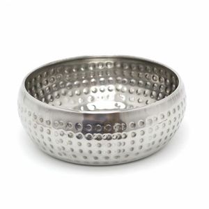 Bol à pâtes en métal martelé, idéal pour servir des pâtes et des nouilles lors de fêtes, fabriqué en Inde, à bas prix. - Product Image 1