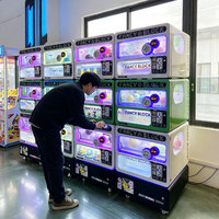 Machine de jeu Gacha personnalisée à monnayeur et billets, avec 4 casiers à prix, pour magasin, arcade, centre commercial