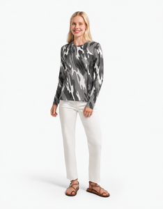 Camiseta de manga larga de camuflaje para mujer, estampado personalizado, calidad premium, transpirable, informal, de algodón, para mujer - Product Image 5