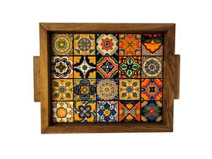 Plateau de service en bois en gros Plateau de service imprimé en émail de la meilleure qualité Taille personnalisée de Falak World Export - Product Image 6