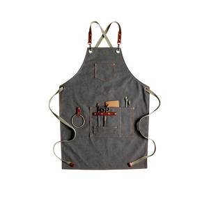 Tablier de barman en toile Elite, personnalisable avec logo brodé, vêtements professionnels pour barman, ajustement réglable pour hôtel, lounge, comptoir - Product Image 1
