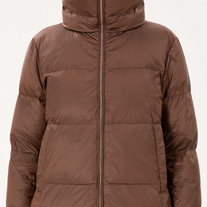 Custom <b>Women</b> Long Puffer Jacket for Winter Waterproof Windproof Breathable <b>Lightweight</b> Warm Quilted <b>Coat</b> for Outdoor Travel Use - Product Image 3