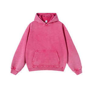 เสื้อฮู้ดสีชมพูทรงปกติ ยูนิเซ็กส์ สไตล์ลำลอง ผ้าฝ้ายเฟรนช์เทอร์รี่แบบซักแล้ว สวมใส่สบาย ระบายอากาศได้ดี ลายตัวอักษร เหมาะสำหรับฤดูหนาว - Product Image 2