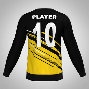 ออกแบบเสื้อผ้าสตรีทแวร์ทันสมัยเนื้อผ้าบางเบา ผลิตแบบ OEM เสื้อสเวตเชิ้ตผู้ชายแบบสั่งทำพิเศษ พิมพ์ลายดิจิตอลทั่วตัว คอกลม - Product Image 2