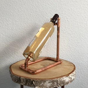 Vintage Style Metal <b>Table</b> Bottle Holder Elegant Wine Rack For Dining <b>Table</b> Kitchen And Home Bar Display Purpose From India - Product Image 1