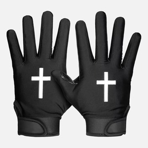 Custom Sublimated American Football <b>Gloves</b> Spandex/Polyester/Neoprene <b>Moisture</b> Wicking Fabric Velcro Closure Football <b>Gloves</b> Men - Product Image 5