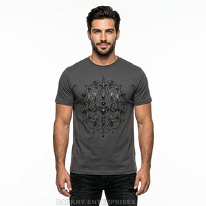 Camiseta Morada para Hombre con Estampado de Boca de Vampiro Estilo Skateboard, Camiseta Gráfica Estilo Emo Punk, Fabricante y Proveedor de Camisetas de Algodón Personalizadas - Product Image 6