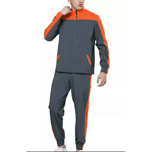 Conjunto Deportivo Económico para Hombre con Capucha y Estampado, con Franjas Laterales, Dos Piezas, Estilo Hip Hop, Ropa Deportiva, Proveedor de Fábrica al por Mayor - Product Image 1
