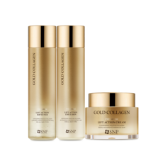 Set SNP Premium Gold Collagen Lift Action 3 Pezzi: Include Tonico 150ml, Lozione 150ml, Crema Viso 50ml - Prezzo Scontato - Product Image 1
