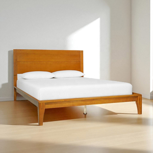 Eco-Friendly Wood <b>Bed</b> <b>Frame</b> Minimal Japanese Joinery Design Rubberwood <b>Bed</b> Vietnam Bedroom Furniture Manufacturer - Product Image 1