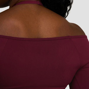 Haut de yoga pour femme haute intensité, séchage rapide, compression, sans manches, tricoté en Spandex/Coton, extensible dans les quatre sens, avec trou pour le pouce - Product Image 4