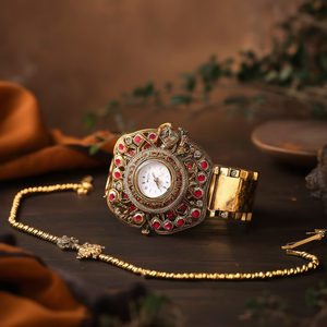 Devisha Antique Brass <b>Watch</b> Bracelet - Product Image 3