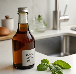 น้ำมันเมล็ดยี่หร่าดำบริสุทธิ์ 100% ออร์แกนิค HIMVEDA (Nigella Sativa) สกัดเย็น เกรดเครื่องสำอาง สำหรับบำรุงเส้นผมและผิว - Product Image 3