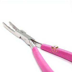Pince professionnelle classique pour extensions de cheveux – Outil en acier inoxydable pour micro-anneaux et nano-perles - Product Image 2
