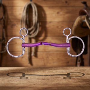 Tough Tack Nouvelle Muserolle Baucher à Double Articulation en Titane Rose 2026 - Product Image 3