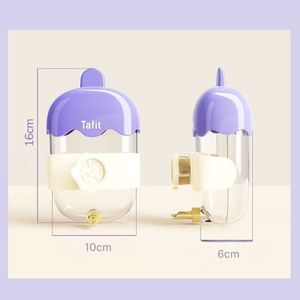 Pájaro loro canario alimentador de agua botella bebedero animales pequeños lindo colorido helado gran capacidad a prueba de fugas fácil - Product Image 4