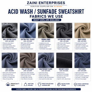 เสื้อสเวตเชิ้ตผ้าฝ้ายเฟรนช์เทอร์รี่พรีเมียม 380 GSM ล้างสีแบบแอซิดวอช สไตล์สตรีทแวร์สำหรับฤดูหนาว สีเทาอ่อน พิมพ์ลาย DTG ตามสั่ง ป้าย OEM สำหรับผู้ชาย - Product Image 2