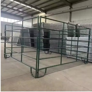 Panel de Cerca para Ganado Galvanizado de Alta Resistencia, Puerta Portátil para Corral de Vacas, Ovejas, Cabras y Caballos, Barrera para Uso Agrícola - Product Image 1