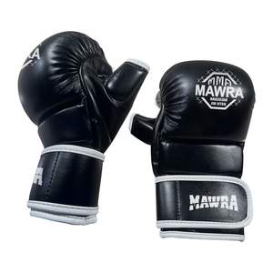 Mawra High Quality Custom Logo Leather MMA Training Gloves with <b>Hand</b> <b>Grips</b> Lightweight for Fighting Training - Product Image 1