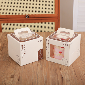 Cajas de Cartón Reciclables al por Mayor para Pasteles, Tartas de Queso y Productos de Panadería, con Ventana, Personalizables - Product Image 3