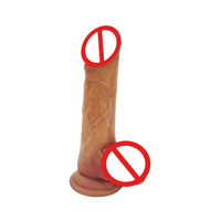 Dildo réaliste en silicone souple avec sensation de peau de pénis, jouet sexuel pour femmes, masturbateur étanche et portable
